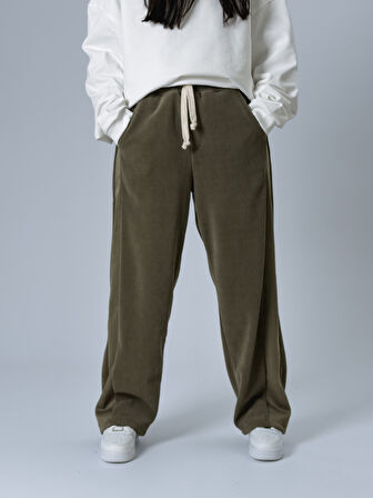 Oversize Haki Kadın Baggy Eşofman COC2533