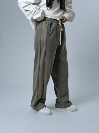 Oversize Gri Kadın Baggy Eşofman COC2532