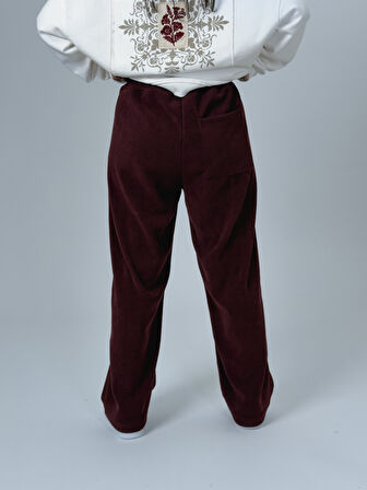 Oversize Bordo Kadın Baggy Eşofman COC2531