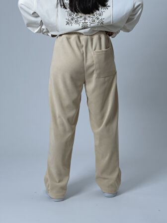 Oversize Bej Kadın Baggy Eşofman COC2530