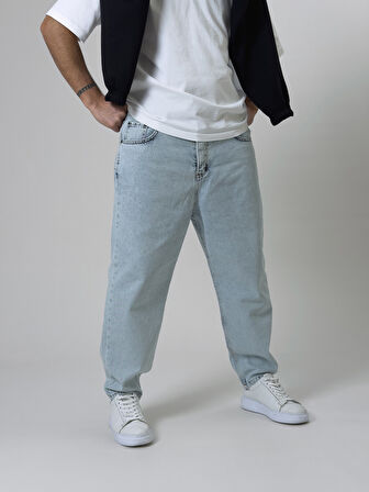 Boyfriend Buz Mavisi Erkek Kot Pantolon COC2526