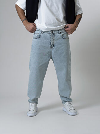 Boyfriend Buz Mavisi Erkek Kot Pantolon COC2526