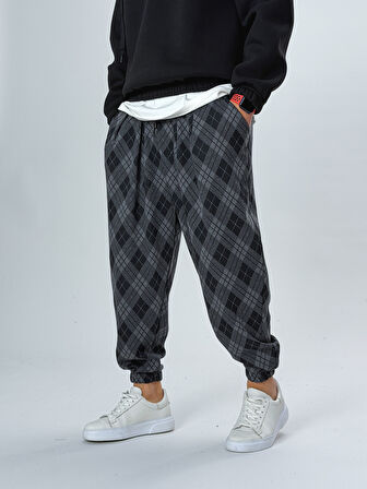 Erkek Desenli Pileli Yarım Şalvar COC2523