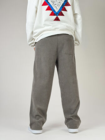 Oversize Gri Erkek Baggy Pantolon COC2520