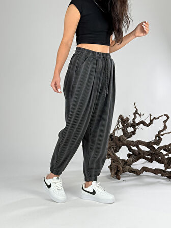 Çizgili Kadın Jogger Pantolon COC1064