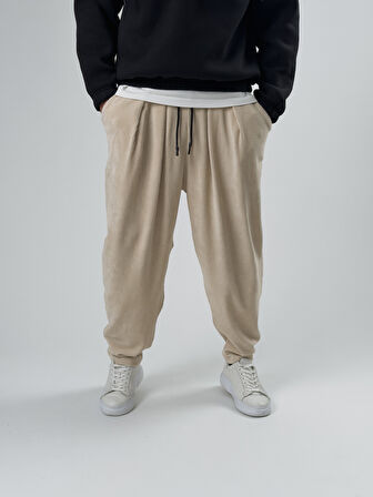 Bej Pileli Erkek Yarım Şalvar COC2558