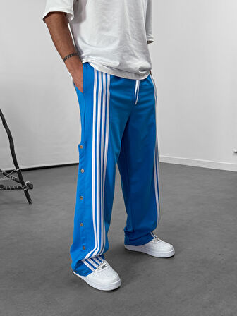 Şeritli Mavi Erkek Baggy Pantolon COC1061