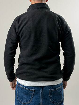 Erkek Siyah Polar Sweatshirt COC2569