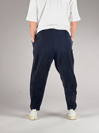 Siyah Kadife Pileli Yarım Şalvar COC1046