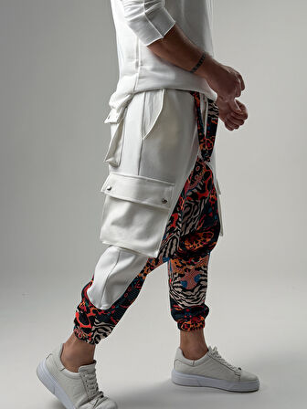 Erkek Garni Etnik Desenli Spor Şalvar COC2571