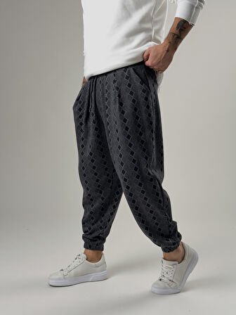 Desenli Erkek Pileli Yarım Şalvar COC2574