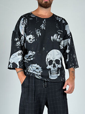 Kurukafa Desenli Fakir Kol Sweat COC1040