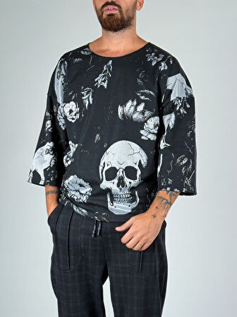 Kurukafa Desenli Fakir Kol Sweat COC1040