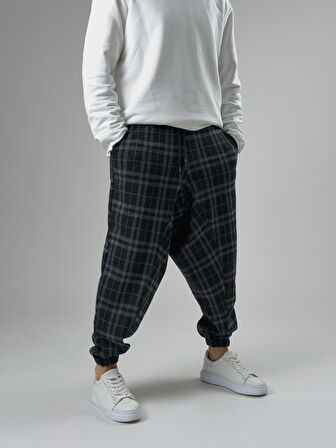 Erkek Ekose Spor Şalvar COC2575