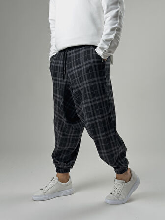 Erkek Ekose Spor Şalvar COC2575