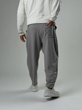 Erkek Gri Pileli Yarım Şalvar COC2576