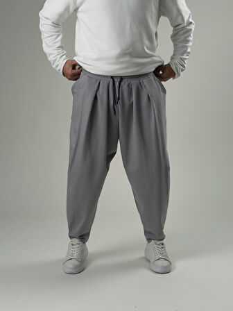 Erkek Gri Pileli Yarım Şalvar COC2576