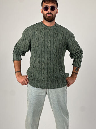 Haki Triko Erkek Sweatshirt COC1034