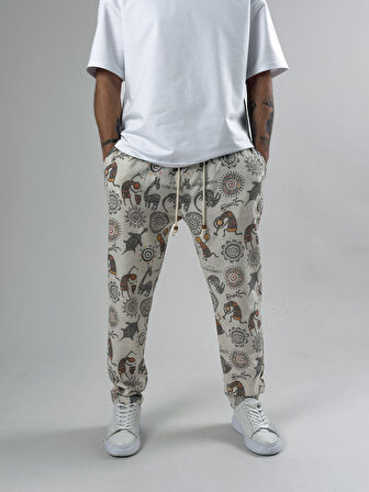 Cocopelli Desenli Baget Pantolon COC2584