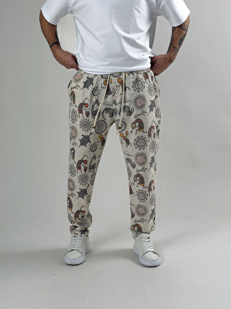 Cocopelli Desenli Baget Pantolon COC2584