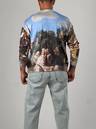 Desenli İtaly Erkek Sweatshirt COC1026