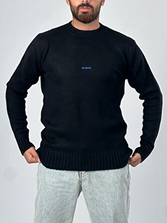 Basic Siyah Erkek Sweatshirt COC1018