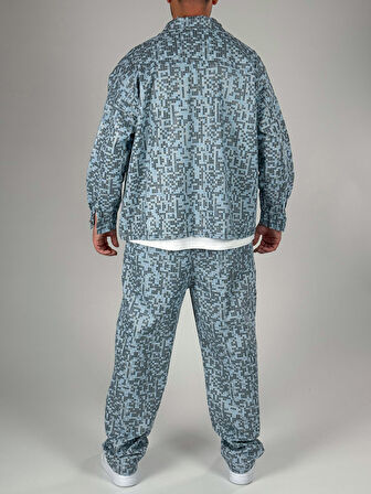 Kare Desenli Gabardin Erkek Takım COC2594