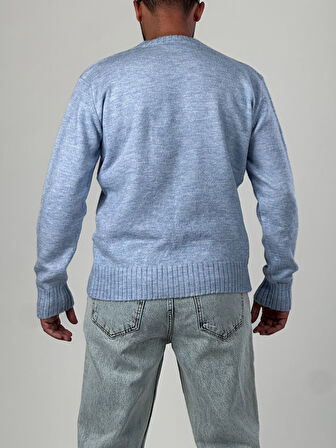 Basic Mavi Erkek Sweatshirt COC1017
