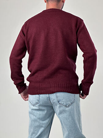 Basic Bordo Erkek Sweatshirt COC1015