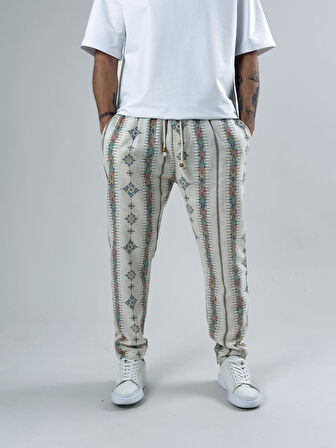 Küre Desenli Erkek Baget Pantolon COC2595