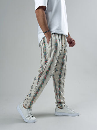 Küre Desenli Erkek Baget Pantolon COC2595