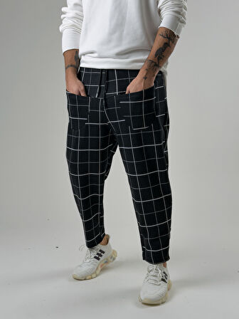 Ön Cep Detaylı Desenli Erkek Baget Pantolon COC2601