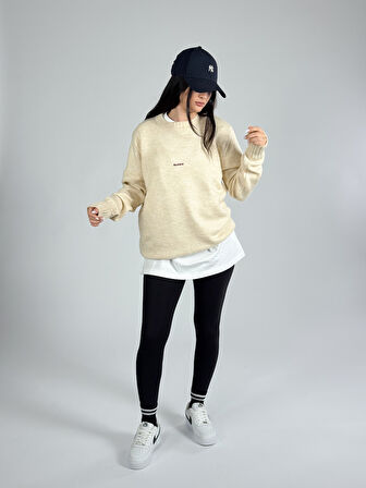 Basic Bej Kadın Sweatshirt COC1194