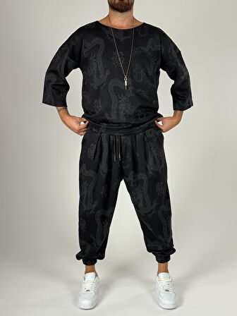 Yılan Desenli Erkek Bohem Takım COC1193