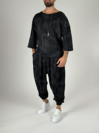 Yılan Desenli Erkek Bohem Takım COC1193