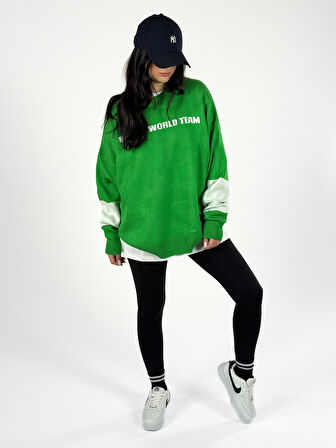 Oversize New York Kadın Triko Sweat COC1179