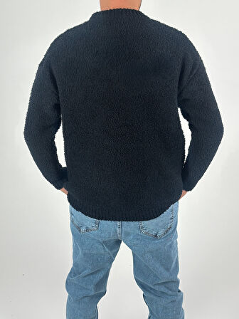 Yıldız Desenli Erkek Peluş Sweat COC1176