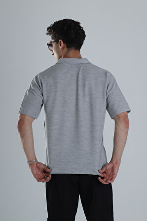 Erkek Gri Gofre Gömlek COC1152