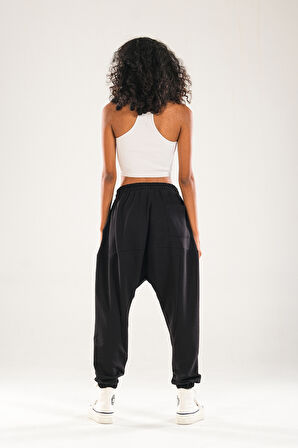 Siyah Harem Jogger Pantolon COC1143