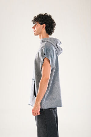 Premium Kapüşonlu Gri Sweat COC1141