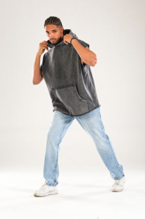 Premium Kapüşonlu Antrasit Sweat COC1140