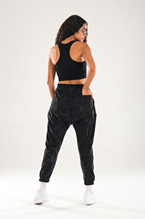 Desenli Harem Jogger Pantolon COC1120