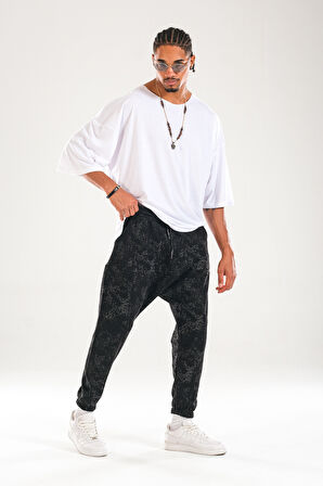 Gölge Desenli Harem Jogger COC1119