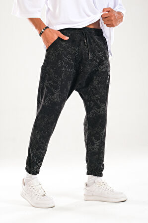 Gölge Desenli Harem Jogger COC1119