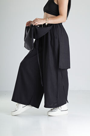 Siyah Tokyo Bol Kalıp Pantolon COC1280