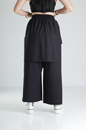 Siyah Tokyo Bol Kalıp Pantolon COC1280