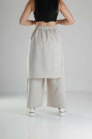 Bej Tokyo Bol Kalıp Pantolon COC1276