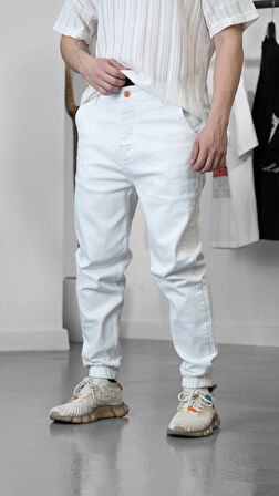 Beyaz Jogger Pantolon COC1236
