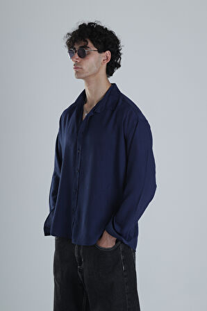 Lacivert Tensel Spor Gömlek COC1392