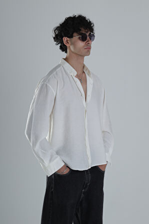 Kırık Beyaz Tensel Gömlek COC1391